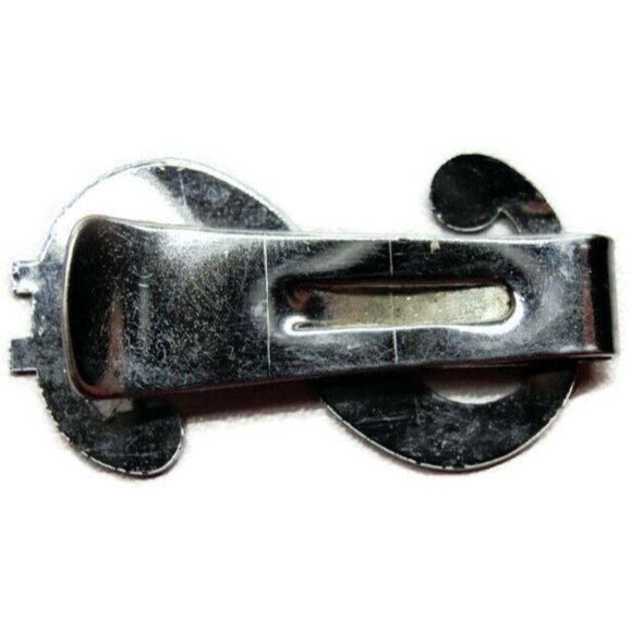 Money Clip Stainless Steel Wallet Credit Card Holder Silver Tone Dollar Sign - Picture 6 of 8